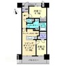 アルファライフ栗林駅北 2LDKの間取り