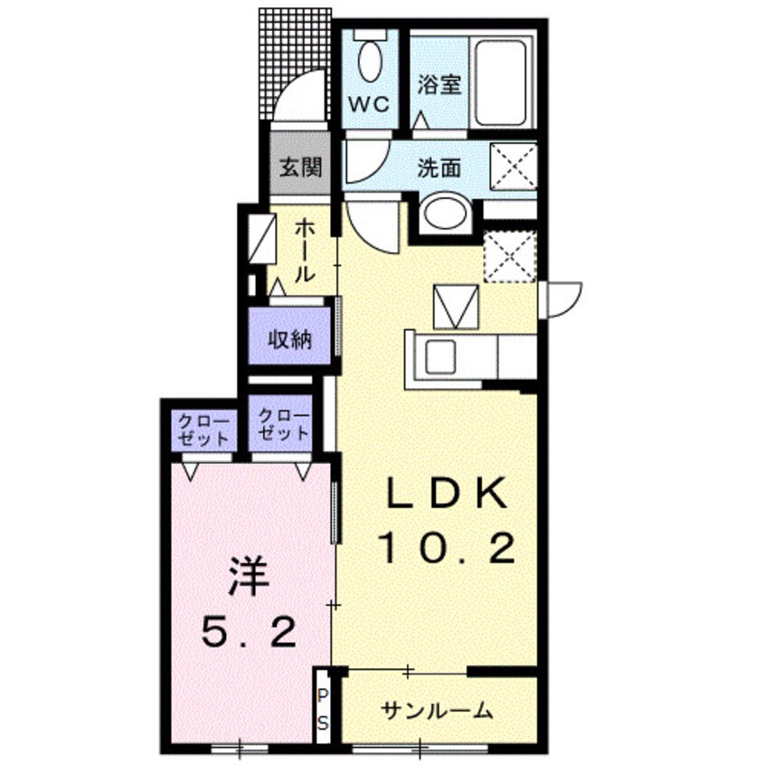 間取図 セレナ木太