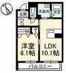 スターフィールドⅢ 1LDKの間取り