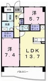 デイ　ドリーム 2LDKの間取り