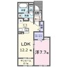 ウィンクルムＢ 1LDKの間取り
