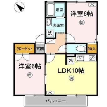 間取図 アドミレー樹太 C棟