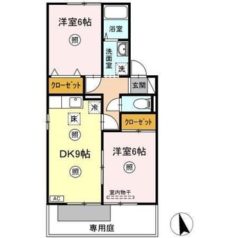 間取図 グリーンガーデンＦ F棟