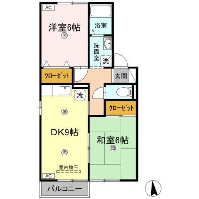 間取図 グリーンガーデンＦ F棟