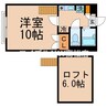 リッチモンド十川西町 1Kの間取り