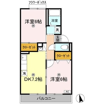 間取図 スカイコート38 C棟