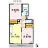 スカイコート38 C棟 2DKの間取り