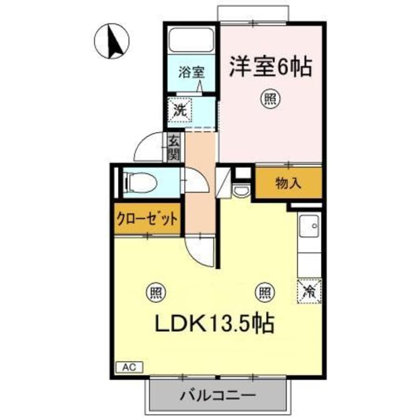 間取図 スカイコート38 C棟