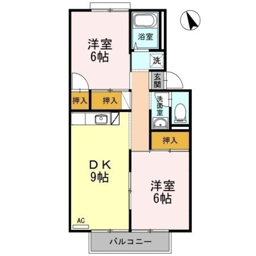 間取図 ハイツアベニール A棟