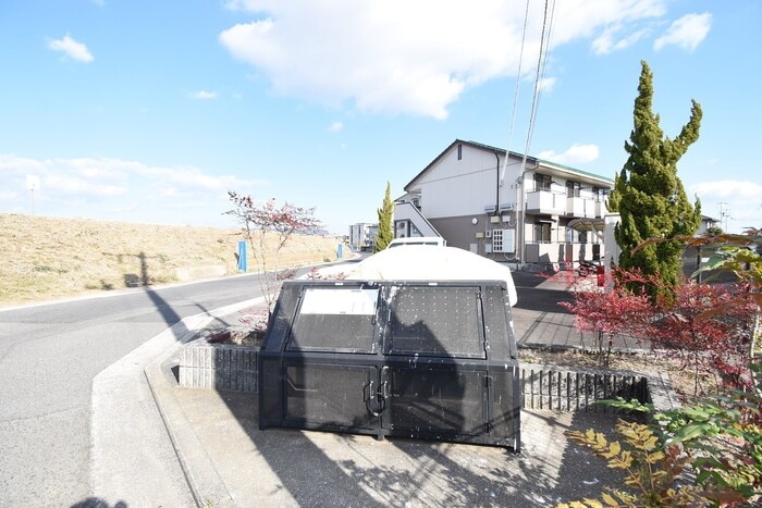 ゴミ置場 モーニンググローリー