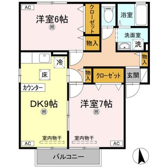 間取図 リジェール東山崎 A棟