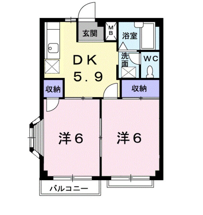 間取図 エルディム南條