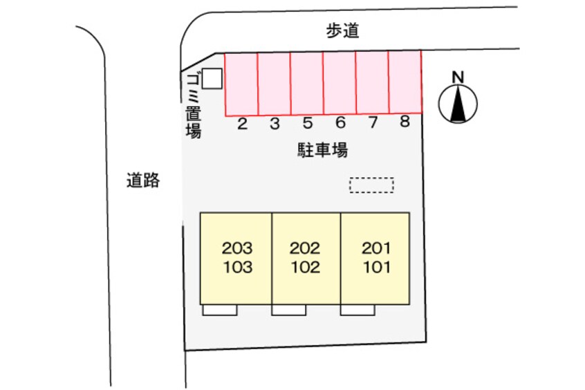 駐車場 エルディム南條