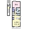 グランベルジュ高松Ｂ 1LDKの間取り