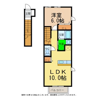 間取図 プリムヴェールＡ