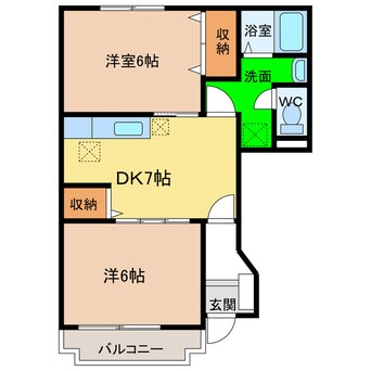 間取図 シャンゼリゼ弐番館