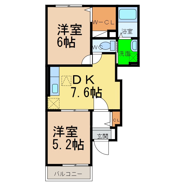 間取り図 レモングラスＡ・Ｂ