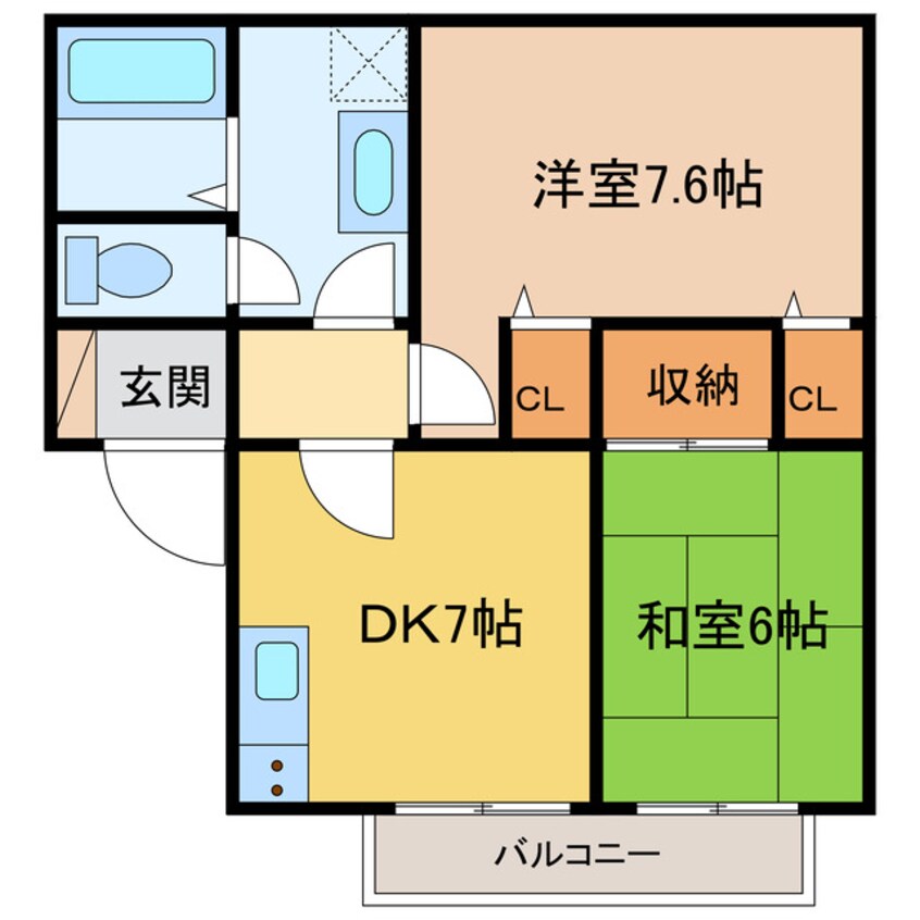 間取図 クレールメゾンA・Ｂ