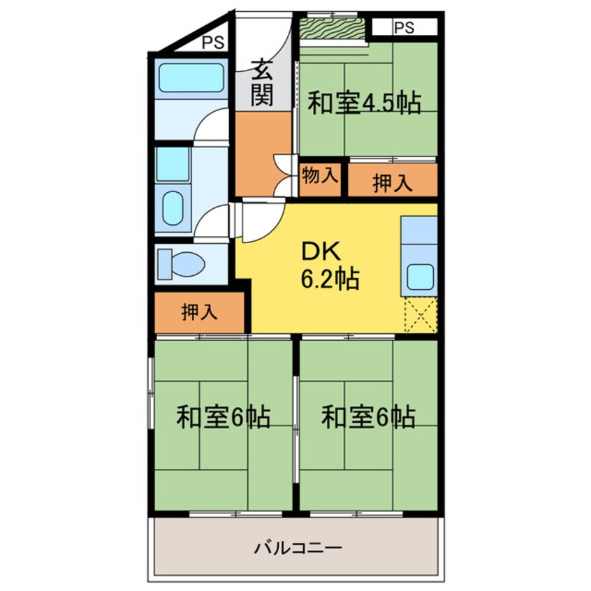 間取図 土佐野ビル