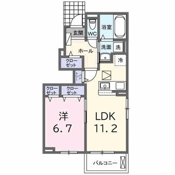 間取図 エクラデサージュ見能林Ⅱ
