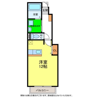 間取図 シャン・ド・フルールＡ・Ｂ
