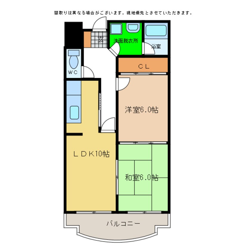 間取図 レオパレス松島