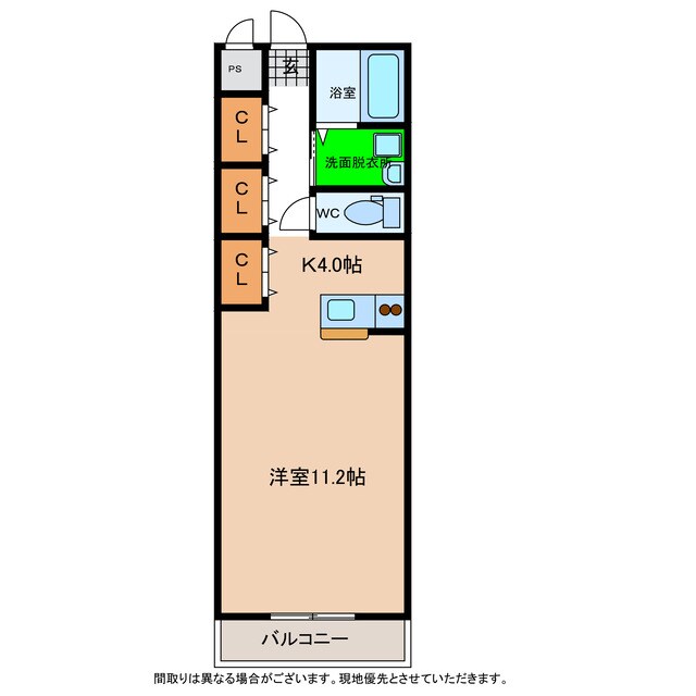 間取り図 プレジデント日開野