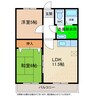 浅井ハイツ 2LDKの間取り