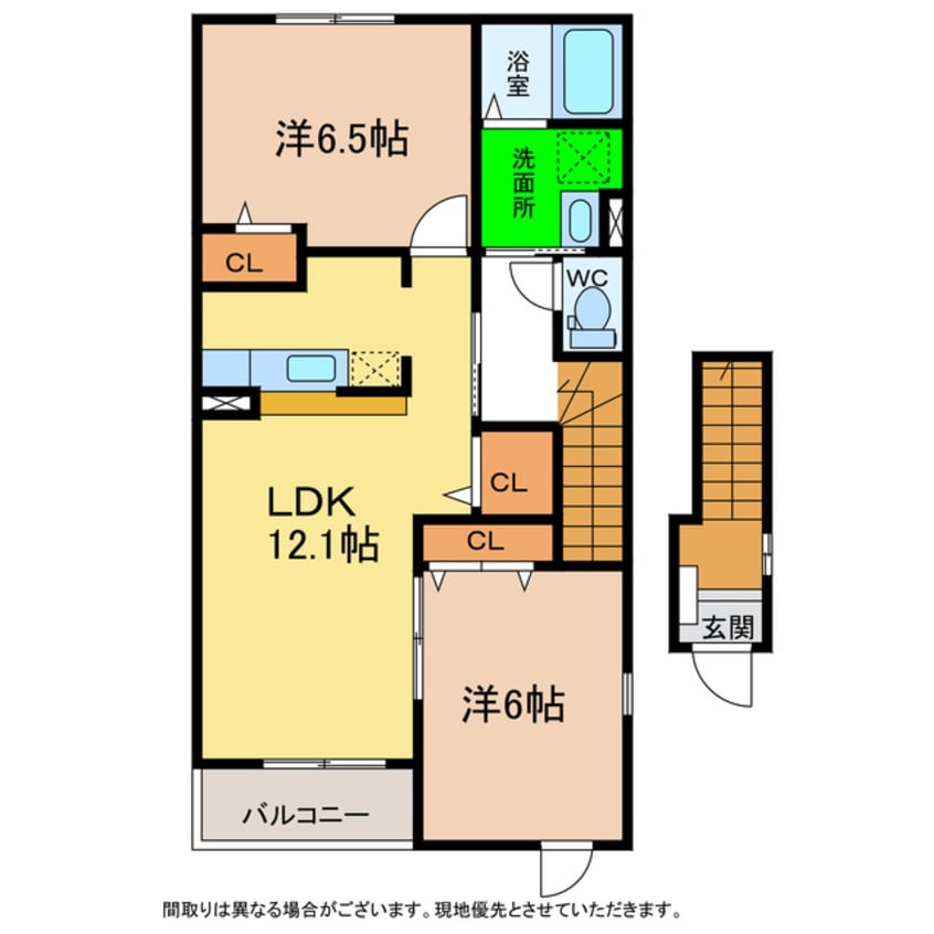 間取図 アンジェリカ A・B・C