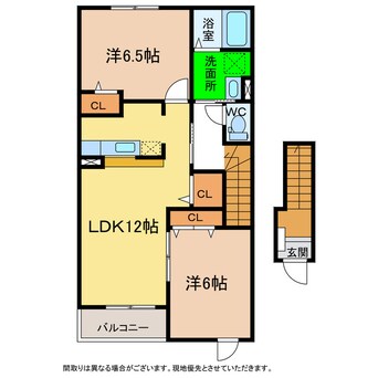 間取図 アンジェリカ A・B・C