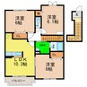 アンジェリカ D 3LDKの間取り