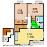 グリーンパレス　A・B 2LDKの間取り