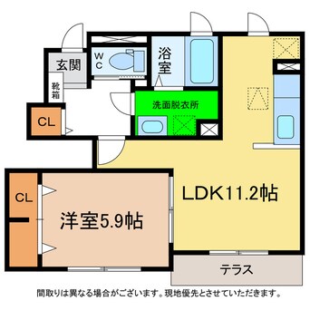 間取図 ハッピネスハウスA・B