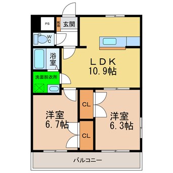 間取図 ルミナスハイム羽浦