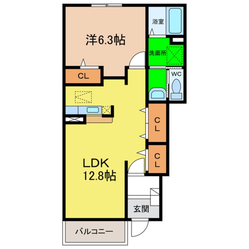間取図 レジデンス福園
