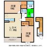 メゾンオーシャンA・B 2LDKの間取り
