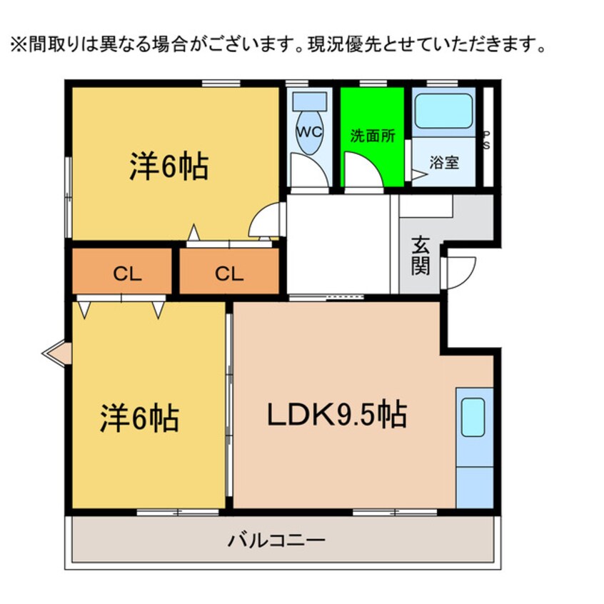 間取図 シャンゼリゼ壱番館