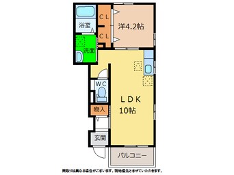 間取図 アンソレイエ 赤石