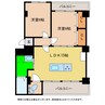サニースクエア阿南 2LDKの間取り