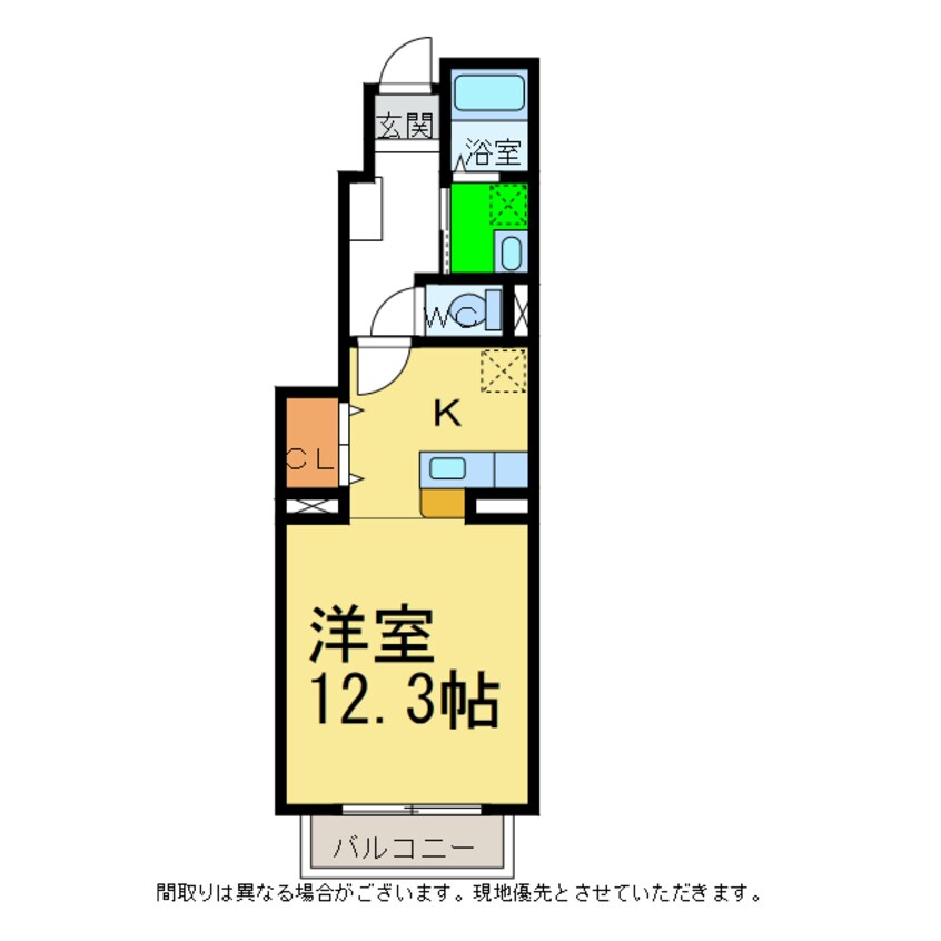 間取図 デュエルミサキⅢＢ