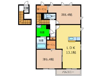 間取図 マリ・ソル若葉