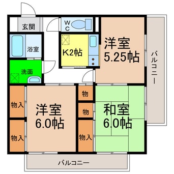間取図 リバーサイド幸泉