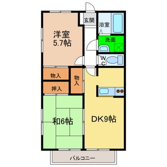 間取図 リバーサイド幸泉