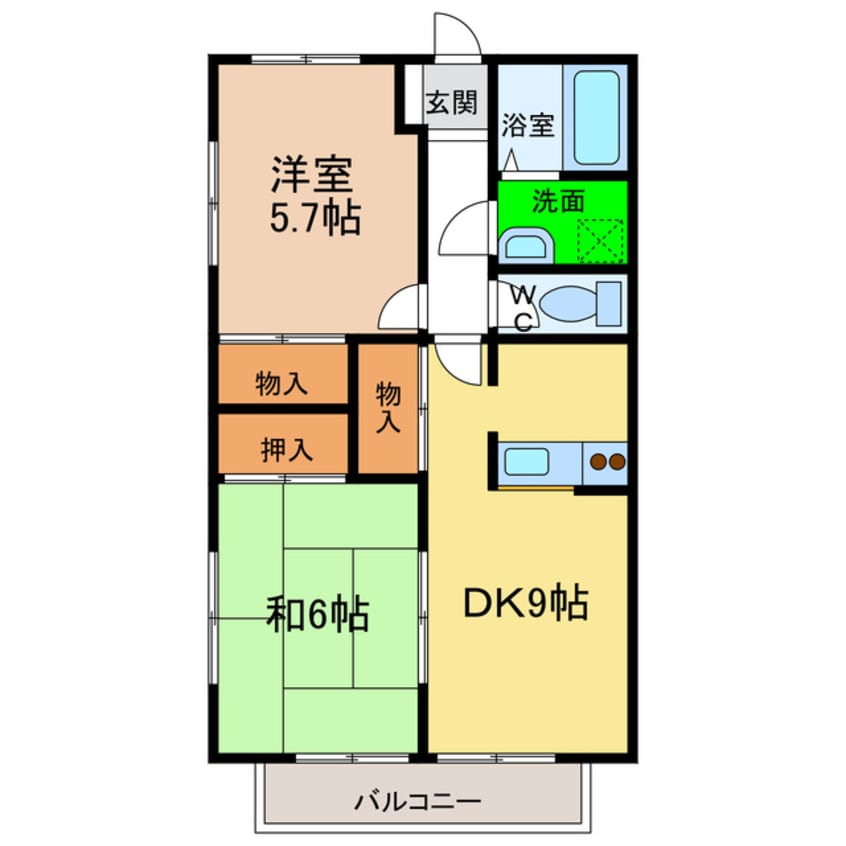 間取図 リバーサイド幸泉