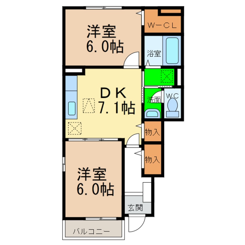 間取図 カーサ・フェリーチェ