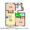 エスペランスＢ 2LDKの間取り