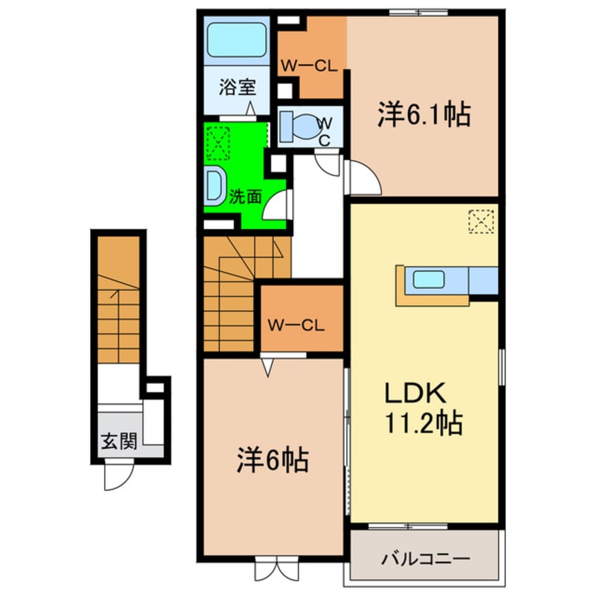 間取図 アネッサＢ