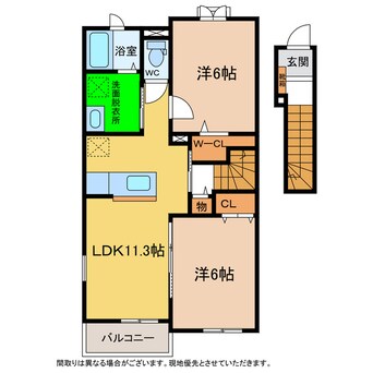 間取図 フィールドビーチ羽ノ浦Ⅱ