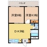 T&Sマスダビル 2DKの間取り