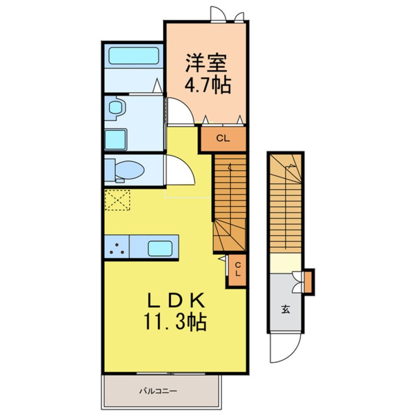 間取図 ヴレクールⅡ